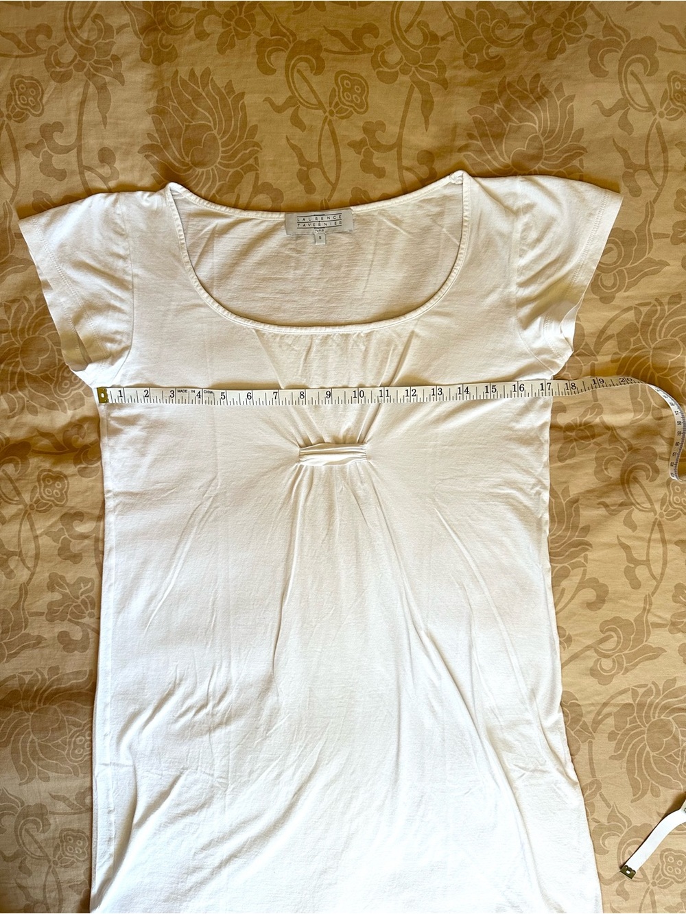 Laurence Tavernier White 100% Cotton Jersey Nightgown Chemise France S - Picture 8 of 9